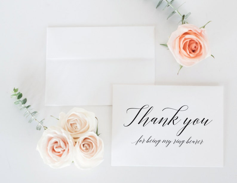 Bridesmaid Card Thank You For Being My Maid of Honor Bridal Party Thank You Card Set x 6 Bridal Party Thank You Cards Maid of Honor Card