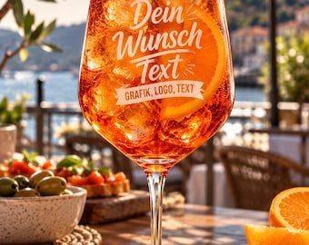 Personalized Spritz Glass, Spritz Cocktail Glass with Engraving 530ml Perfect Wine Glass Gift for Women, Bachelorette Parties, Birthdays & Special Occasions