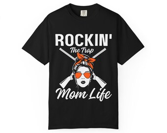 Camiseta "Rockin' The Trap Mom Life", Rockin' The Trap, camiseta de tiro, camiseta de tiro al plato, regalo para mamá, Trap