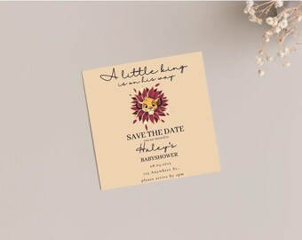 Invitación para baby shower - El rey león