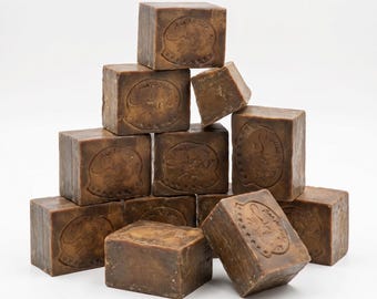 Handmade Aleppo Soap Bar, Natural Laurel Olive Oil Castile Soap (7oz/200gr)