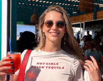 Hot Girls Drink Tequila Crop Top