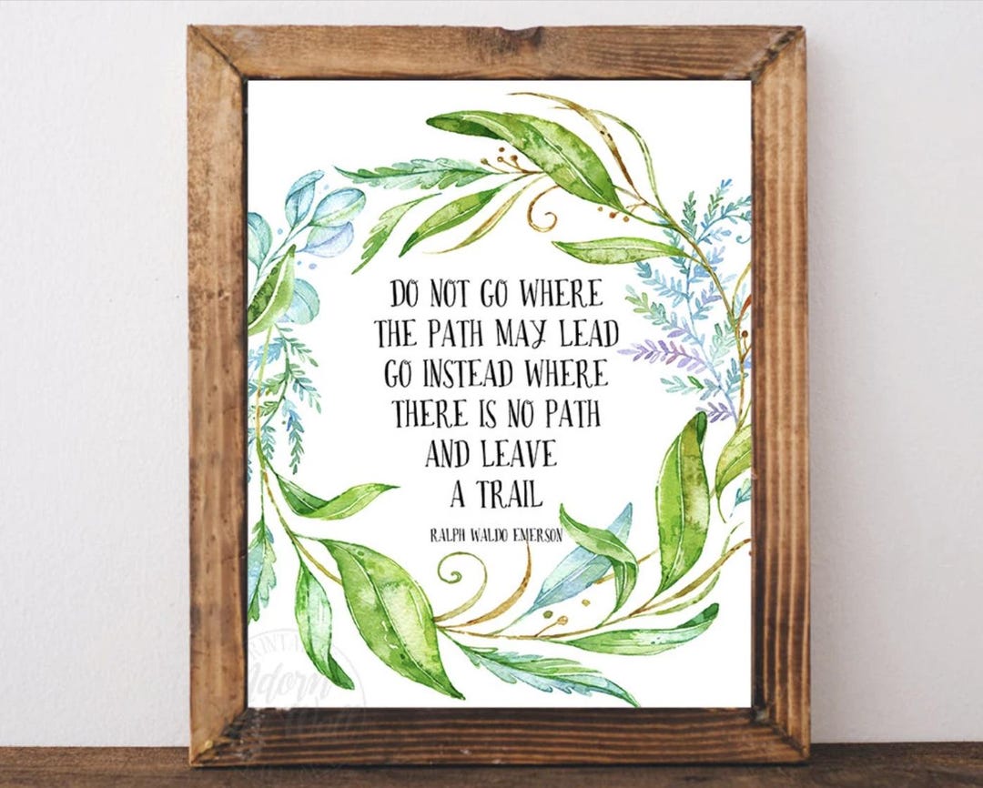 Ralph Waldo Emerson Quote Print, Inspirational Wall Art (digital ...