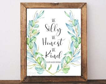 Ralph Waldo Emerson Quote Print, Inspirational Wall Art (Digital Download)