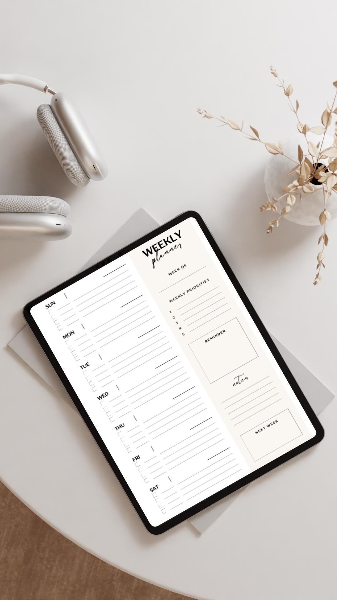 Weekly Planner Printable | Undated Weekly Schedule Insert | A4 & US ...