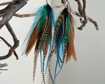 Ethereal Forest Fairy - Feather Earrings