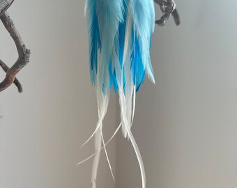 Blue Sky  - Feather Earrings