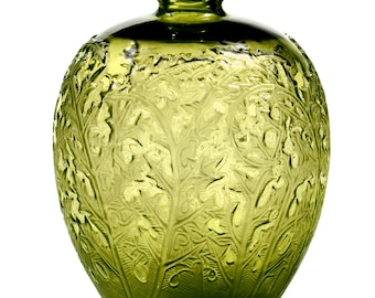 アールデコ サテンガラス 花瓶「ヴェルサイユ」特大、1930年 H