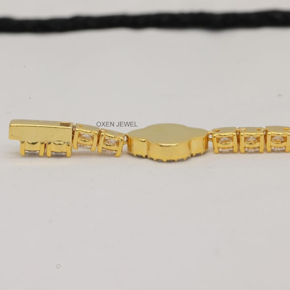 Clover Tennis Bracelets Leaf Clover Moissanite Bracelet Motif