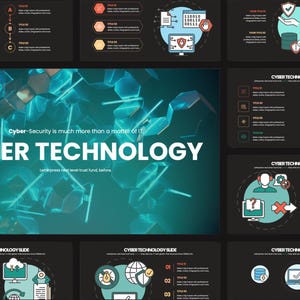 Cyber Security Infographics PowerPoint Template | Professional Presentation Slides