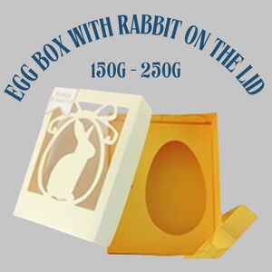 Pudełko na jajka czekoladowe 150g i czapka króliczka 250g – Szablon cyfrowy (PLIK Silhouette STUDIO i PDF)