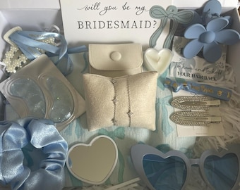 Bridesmaid gift box set, bridesmaid proposal, will you be my bridesmaid, personalised gift box, bridesmaid gift, wedding proposal gift