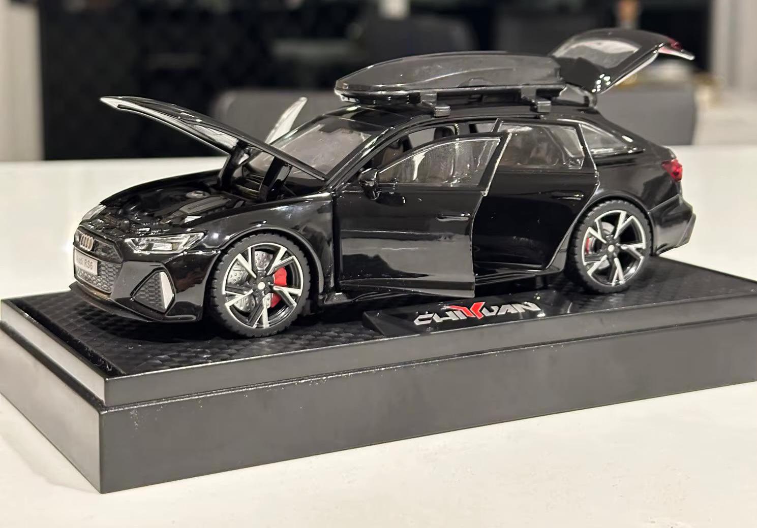 Audi RS6 Model Car, Black Edition | 1:32 alloy diecast car | scale model car |collectible | gifts for him | car enthusiasts