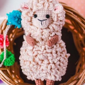 Little Crochet Sheep Ita PDF Amigurumi Pattern – Cute Lamb Stuffed Toy – DIY Crochet Plush Tutorial