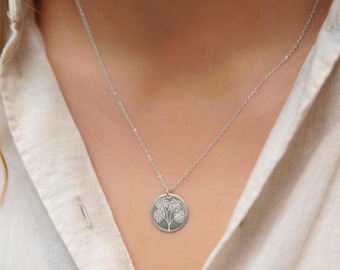 Collar con dije de ramo de flores para el mes de nacimiento, regalo de joyería para el Día de la Madre, regalo para mejor amiga, regalo de cumpleaños, regalo de Navidad.