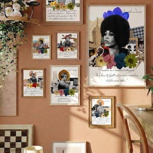 Black Women History Art Prints | Inspirational Quote Collage Posters | Civil Rights & Feminist Wall Art (23 pcs Digital Download)