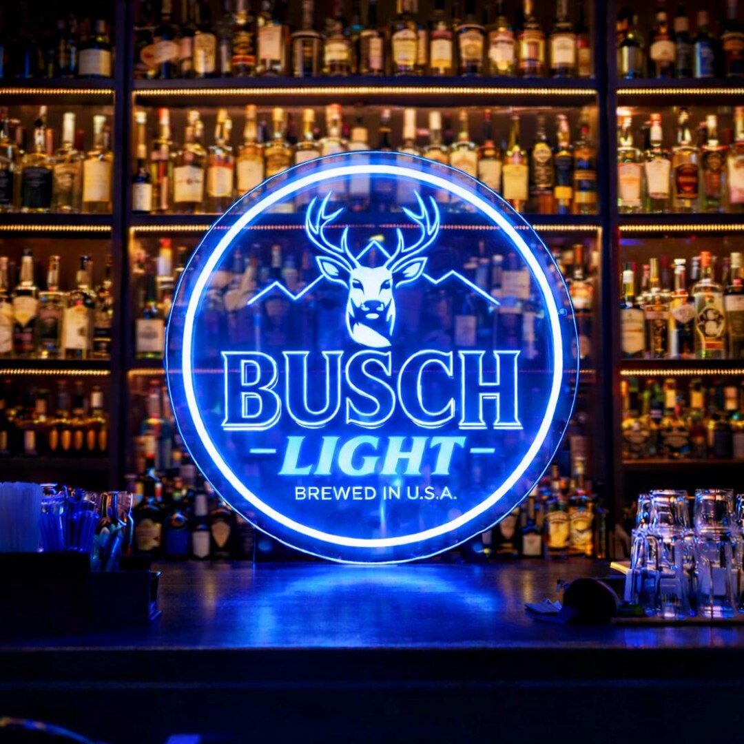 Custom Busch Light Neon Sign, Home Bar Decor, Man Cave Gift - Etsy UK
