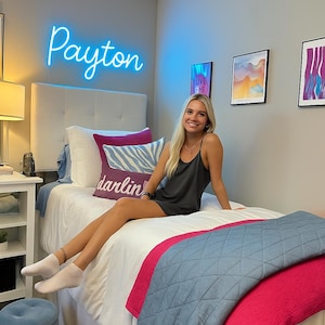 Custom Dorm Name Neon Sign,Neon Sign Bedroom,LED Name Sign,Personalized Gift for Kids,College Dorm Sign,Neon Sign Birthday,Dorm Wall Art