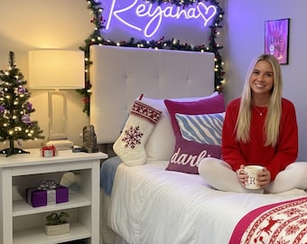 Custom Dorm Name Neon Sign,Neon Sign Bedroom,Teenage Girls Gifts,Personalized Gift for Girls,College Dorm Sign,LED Name Sign,Christmas Gifts