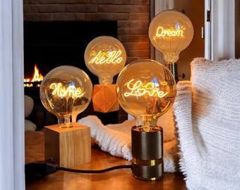 G125 LED Letter Bulb – 220V 4W Dimmable Warm Light, E27 Base, 2200K Amber Glass