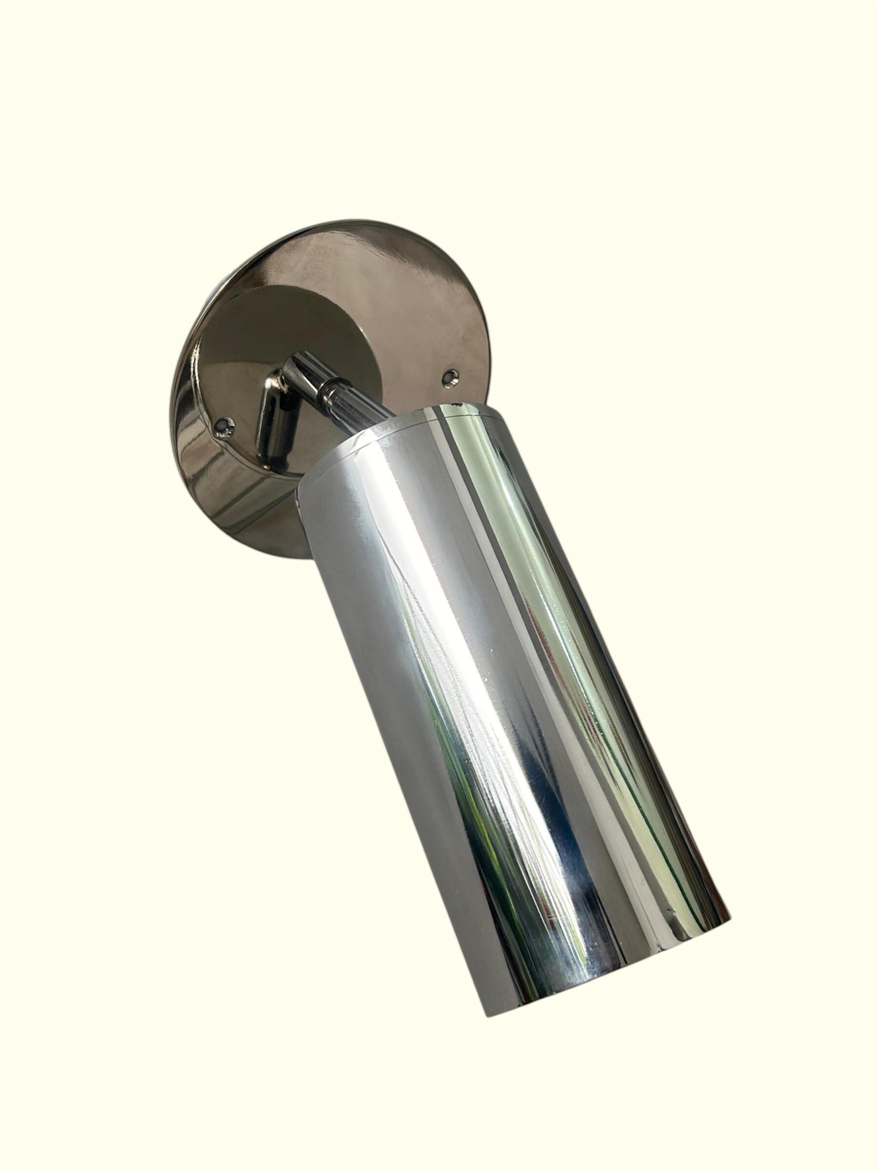 polish chrome spot light wall light flush mount light Adjustable Angle Ceiling spot light--Modern Antique Finish Brass living  dining room