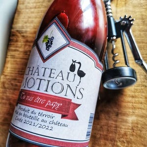 Étiquette de Bouteille de Vin - Annonce de Grossesse Personnalisable