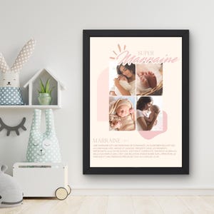 Affiche Marraine Personnalisée à Encadrer