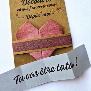 Carte Origami Annonce de grossesse