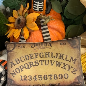 NEW~~Primitive Vintage Halloween Ouiji Board Pillow Tuck Bowl Filler Vintage Hare