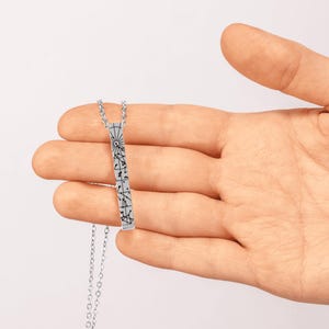 Personalisierte Sternkarte Bar Halskette - Benutzerdefinierte Nachthimmel Anhänger, himmlischen Geburtstagsgeschenk, Konstellation Schmuck für Sie