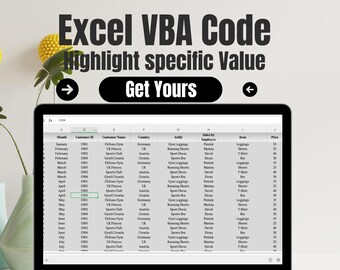 Excel VBA Code – Highlight Specific Value