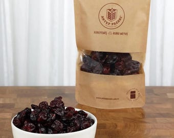 Natürliche Sonnengetrocknete Cranberrys 300g, ganze getrocknete Cranberry-Früchte, gesunder veganer Snack, Antioxidans-reiches Essen, sauberes Essen Gourmet-Geschenk