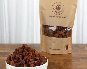 Sonnengetrocknete kernlose Rosinen aus Izmir, 500 g (17,6 oz) - Organische türkische Sultaninen, natürlicher süßer Snack, Gourmet-Trockenfrüchte, Non-GMO