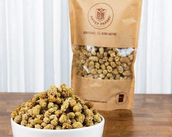 Sonnengetrocknete weiße Maulbeeren 100g, reine natürliche Trockenfruchtsnacks, rohes veganes Superfood, ohne Zuckerzusatz, gesunde Leckereien, Mulb Premium-Qualität