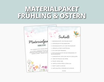 Spring and Easter resource pack for kindergarten children – project ideas, crafts, stories & more