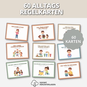Regels voor kinderen | Regels voor de kinderopvang | Montessori-kleuterschool | Gedragsrichtlijnen voor kinderen | Printbare PDF | Educatief materiaal
