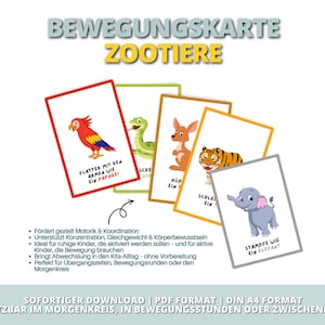 24 fiches d'activités pour enfants sur le thème des animaux du zoo | Matériel pédagogique pour crèche et école primaire | PDF à imprimer | Télécharger