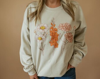 Birth Flower | Pullover | Adult