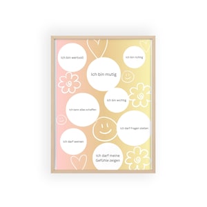 Affirmation Poster für Kinder