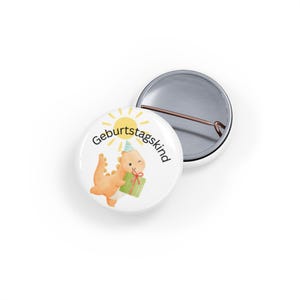 birthday child button