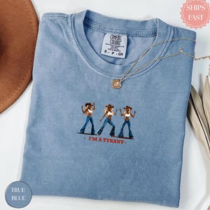 Rodeo-Inspired Shirt Queen Cowboy Shirt Personal Gift Custom & Made to Order Tyrant Cowboy,T-Shirt Rodeo Shirt, Western Bachelorette T-Shirt