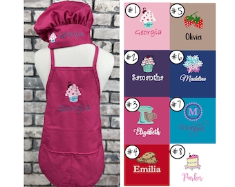 Personalized Kid's Apron - Apron for Woman - Cupcake - Mixer - Cookies Cake  - Childs Apron or Adult Apron