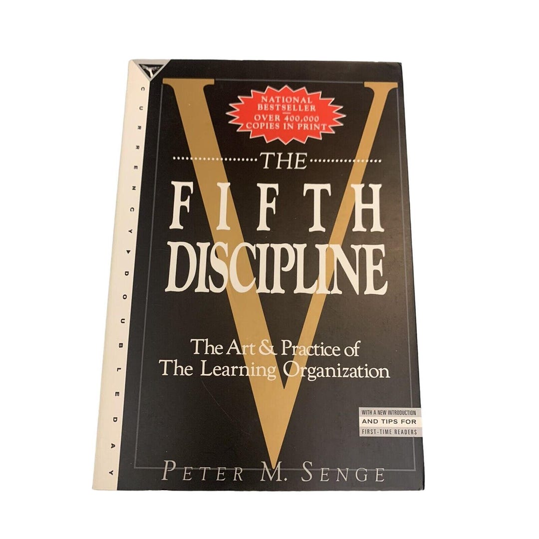 The Fifth Discipline Peter Senge PB Learning Organization Book 1997 - Etsy