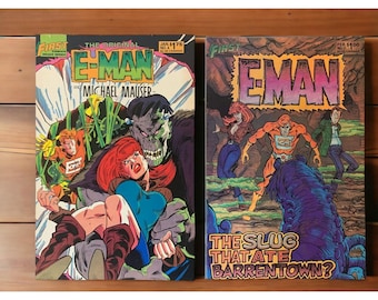 E-Man Lot #4 & #11 First Comics Deluxe Series 1980s Bronze Age Superhero