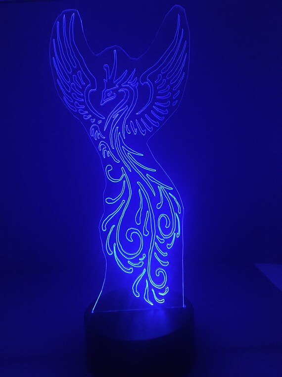 Phoenix 3D Illusion Acryl LED Lampe SVG - .de