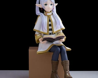 Frieren Noodle Stopper Figure, 14cm Anime Girl Figurine from Sousou no Frieren, Collectible PVC Model Toy, Otaku Gift & Decor