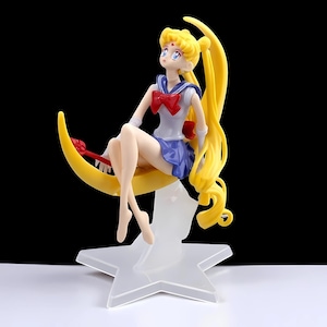 15cm Sailor Moon Anime Figure , Tsukino Usagi PVC Figurine, Cute Manga Model Toy, Cake Topper, Collectible Gift for Kids & Fans