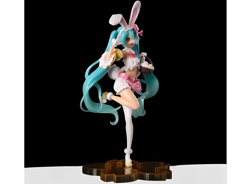 Miku Anime Figure, Hatsune Miku Anime Figure, Kawaii Pvc Model Doll , 23cm Anime-Inspired Vocaloid Bunny Girl Figure, Ornament Toy