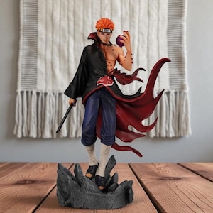 Naruto Pain Figure, 23cm PVC Anime Statue, Akatsuki Nagato Action Model Toy, Naruto Shippuden Collectible Figurine Gift