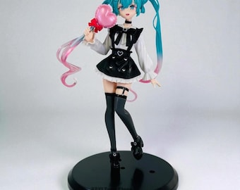 18cm Hatsune Miku Anime Figure, PVC Action Figure Doll, Fashion Subculture Collectible Model, Christmas Gift Toy for Girls